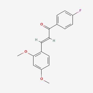 molecular formula C17H15FO3 B1608937 2,4-二甲氧基-4'-氟查耳酮 CAS No. 336101-27-0