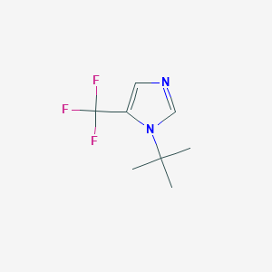 molecular formula C8H11F3N2 B1608939 1-叔丁基-5-(三氟甲基)咪唑 CAS No. 234450-32-9
