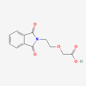 molecular formula C12H11NO5 B1608945 2-(2-(1,3-二氧代异吲哚啉-2-基)乙氧基)乙酸 CAS No. 69676-65-9
