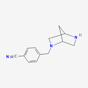 molecular formula C13H15N3 B1608957 4-(2,5-二氮杂-双环[2.2.1]庚-2-基甲基)-苯甲腈 CAS No. 845866-73-1