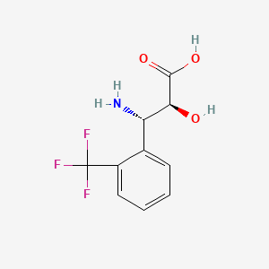 B1608964 (2S,3S)-3-Amino-2-hydroxy-3-(2-(trifluoromethyl)phenyl)propanoic acid CAS No. 959575-01-0