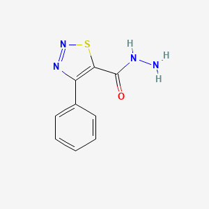 molecular formula C9H8N4OS B1608975 4-苯基-1,2,3-噻二唑-5-羧酰肼 CAS No. 58756-27-7