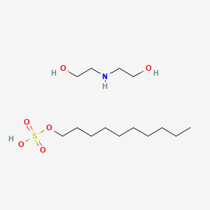 molecular formula C14H33NO6S B1608979 Diethanolamine decyl sulfate CAS No. 65121-82-6