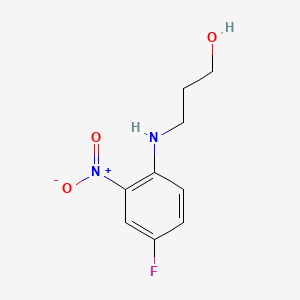 molecular formula C9H11FN2O3 B1608981 3-((4-Fluoro-2-nitrophenyl)amino)propanol CAS No. 84145-69-7