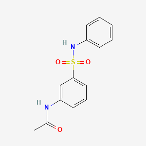 molecular formula C14H14N2O3S B1608982 N-(3-((Phenylamino)sulphonyl)phenyl)acetamide CAS No. 85169-25-1