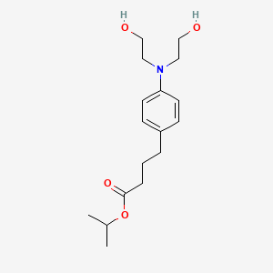 molecular formula C17H27NO4 B1608984 4-[4-[N,N-双(2-羟乙基)氨基]苯基]丁酸异丙酯 CAS No. 94086-78-9