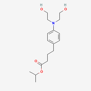 molecular formula C17H27NO4 B1608984 Isopropyl 4-(4-(bis(2-hydroxyethyl)amino)phenyl)butanoate CAS No. 94086-78-9