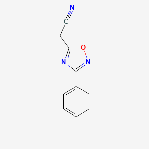 molecular formula C11H9N3O B1609016 [3-(4-甲基苯基)-1,2,4-恶二唑-5-基]乙腈 CAS No. 58599-00-1