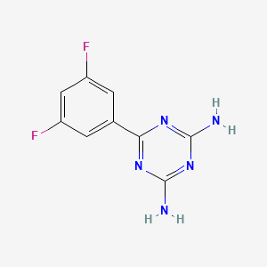 molecular formula C9H7F2N5 B1609027 2,4-二氨基-6-(3,5-二氟苯基)-1,3,5-三嗪 CAS No. 870704-12-4