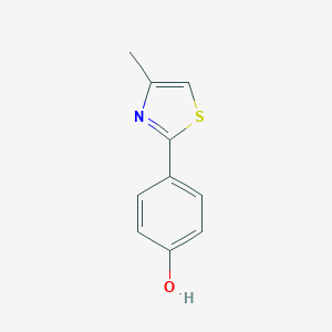 molecular formula C10H9NOS B160905 4-(4-甲基-1,3-噻唑-2-基)酚 CAS No. 138330-01-5