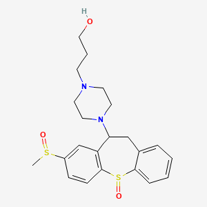 molecular formula C22H28N2O3S2 B1609065 Oxyprothepin 5,8-disulfide CAS No. 41931-98-0