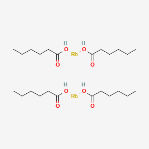 molecular formula C24H44O8Rh2 B1609068 Rhodium(ii)hexanoate dimer CAS No. 62728-89-6