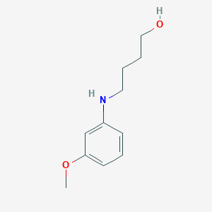molecular formula C11H17NO2 B1609074 4-(3-Methoxy-phenylamino)-butan-1-ol CAS No. 356539-28-1