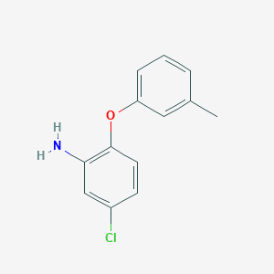 molecular formula C13H12ClNO B1609081 5-氯-2-(3-甲基苯氧基)苯胺 CAS No. 56966-51-9