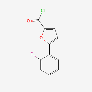 molecular formula C11H6ClFO2 B1609087 5-(2-fluorophenyl)furan-2-carbonyl Chloride CAS No. 585566-00-3