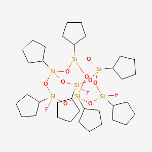 molecular formula C35H63F3O9Si7 B1609089 endo-3,7,14-Trifluoro-1,3,5,7,9,11,14-heptacyclopentyltricyclo[7.3.3.15,11]heptasiloxane CAS No. 307531-89-1