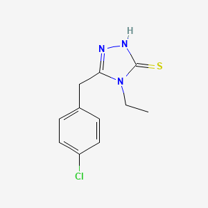molecular formula C11H12ClN3S B1609092 5-(4-chlorobenzyl)-4-ethyl-4H-1,2,4-triazole-3-thiol CAS No. 31405-23-9