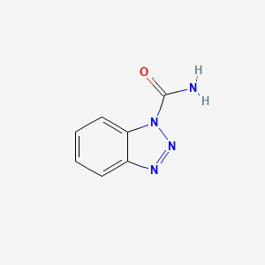 molecular formula C7H6N4O B1609093 Benzotriazole-1-carboxamide CAS No. 5933-29-9