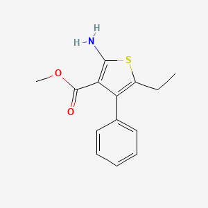 molecular formula C14H15NO2S B1609097 Methyl 2-amino-5-ethyl-4-phenylthiophene-3-carboxylate CAS No. 588678-88-0