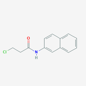 molecular formula C13H12ClNO B1609101 3-chloro-N-(naphthalen-2-yl)propanamide CAS No. 183111-59-3