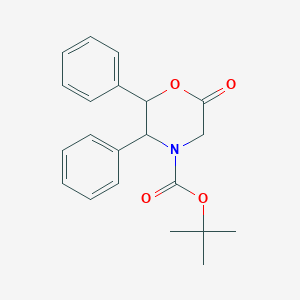 molecular formula C21H23NO4 B1609116 tert-Butyl 6-oxo-2,3-diphenyl-4-morpholinecarboxylate CAS No. 302911-78-0