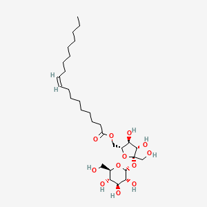 molecular formula C30H54O12 B1609145 alpha-D-Glucopyranoside, 6-O-((9Z)-1-oxo-9-octadecenyl)-beta-D-fructofuranosyl CAS No. 25496-92-8