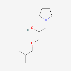 molecular formula C11H23NO2 B1609149 alpha-((2-Methylpropoxy)methyl)pyrrolidine-1-ethanol CAS No. 49571-03-1