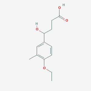 molecular formula C13H18O4 B1609156 4-(4-乙氧基-3-甲基苯基)-4-羟基丁酸 CAS No. 879053-56-2