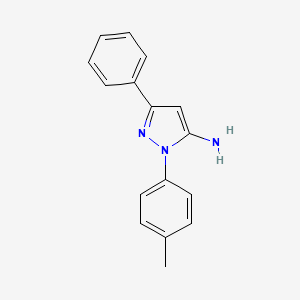 molecular formula C16H15N3 B1609173 1-(4-methylphenyl)-3-phenyl-1H-pyrazol-5-amine CAS No. 77746-54-4