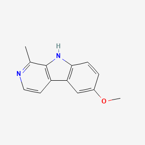 molecular formula C13H12N2O B1609177 6-methoxy-1-methyl-9H-pyrido[3,4-b]indole CAS No. 3589-72-8