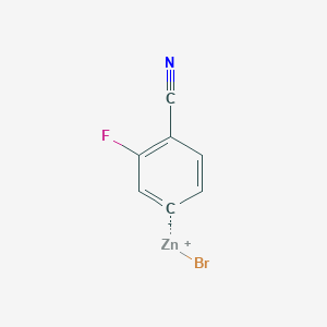 molecular formula C7H3BrFNZn B1609182 4-Cyano-3-fluorophenylzinc bromide CAS No. 521093-90-3