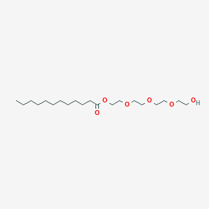 molecular formula C20H40O6 B160919 2-[2-[2-(2-Hydroxyethoxy)ethoxy]ethoxy]ethyl dodecanoate CAS No. 10108-24-4