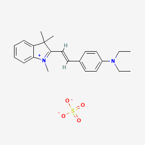 molecular formula C23H29N2O4S- B1609196 C.I. Basic Violet 16, sulfate salt CAS No. 85283-95-0