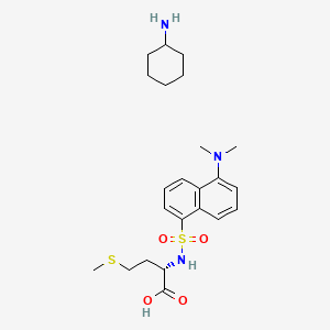 molecular formula C23H35N3O4S2 B1609199 Dansyl-L-methionine cyclohexylammonium salt CAS No. 53332-30-2