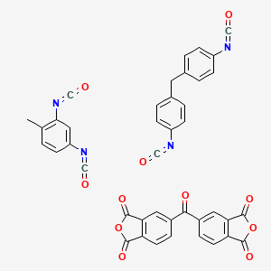 molecular formula C41H22N4O11 B1609200 2,4-Diisocyanato-1-methylbenzene;5-(1,3-dioxo-2-benzofuran-5-carbonyl)-2-benzofuran-1,3-dione;1-isocyanato-4-[(4-isocyanatophenyl)methyl]benzene CAS No. 58698-66-1