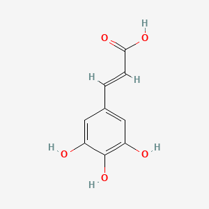 molecular formula C9H8O5 B1609222 3,4,5-Trihydroxycinnamic acid CAS No. 6093-59-0