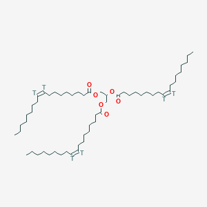 molecular formula C57H104O6 B1609224 2,3-bis[[(Z)-9,10-ditritiooctadec-9-enoyl]oxy]propyl (Z)-9,10-ditritiooctadec-9-enoate CAS No. 70805-83-3