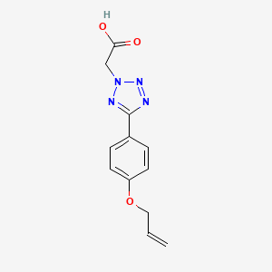 molecular formula C12H12N4O3 B1609230 2-[5-(4-prop-2-enoxyphenyl)tetrazol-2-yl]acetic Acid CAS No. 899009-67-7