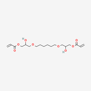 molecular formula C18H30O8 B1609240 1,6-Hexanediylbis(oxy(2-hydroxypropane-1,3-diyl)) diacrylate CAS No. 83045-03-8
