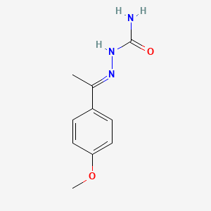molecular formula C10H13N3O2 B1609249 2-[1-(4-Methoxyphenyl)ethylidene]-1-hydrazinecarboxamide CAS No. 717-14-6