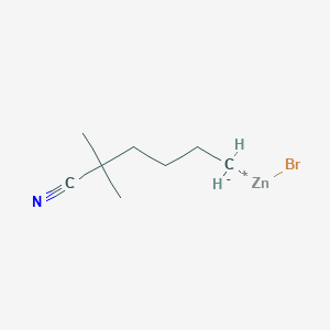 molecular formula C8H14BrNZn B1609258 5-Cyano-5-methylhexylzinc bromide CAS No. 312693-22-4