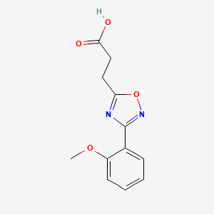 molecular formula C12H12N2O4 B1609271 3-[3-(2-甲氧基苯基)-1,2,4-噁二唑-5-基]丙酸 CAS No. 322725-48-4