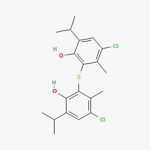 molecular formula C20H24Cl2O2S B1609298 2,2'-Thiobis(4-chloro-6-isopropyl-m-cresol) CAS No. 64633-23-4
