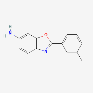 molecular formula C14H12N2O B1609299 2-(3-Methylphenyl)-1,3-benzoxazol-6-amine CAS No. 890985-45-2