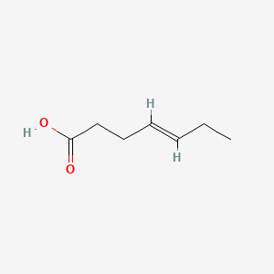 molecular formula C7H12O2 B1609312 (E)-庚-4-烯酸 CAS No. 51193-78-3