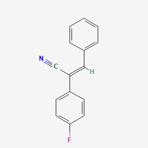 molecular formula C15H10FN B1609326 2-(4-Fluorophenyl)-3-phenylacrylonitrile CAS No. 2558-28-3