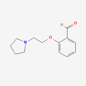 B1609338 2-(2-Pyrrolidin-1-yl-ethoxy)-benzaldehyde CAS No. 35166-80-4