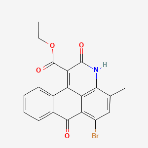 B1609345 3'-Carbethoxy-2-methyl-4-bromoanthrapyridone CAS No. 51418-86-1
