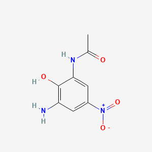 B1609354 Acetamide, N-(3-amino-2-hydroxy-5-nitrophenyl)- CAS No. 6358-63-0