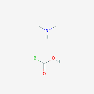 B1609358 Boranecarboxylic acid, compd. with N-methylmethanamine (1:1) CAS No. 77356-05-9
